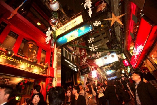 Lan Kwai Fong Christmas and New Year's Eve Street Party