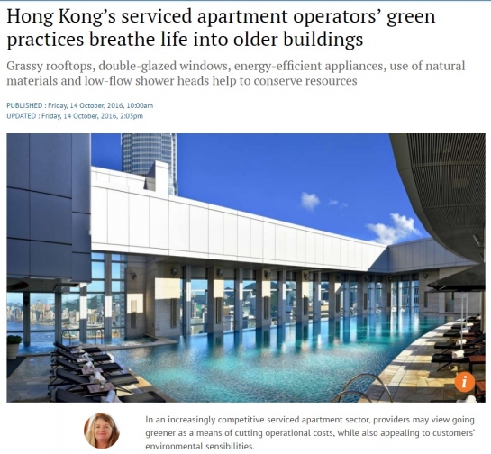Hong Kong’s serviced apartment operators’ green practices breathe life into older buildings